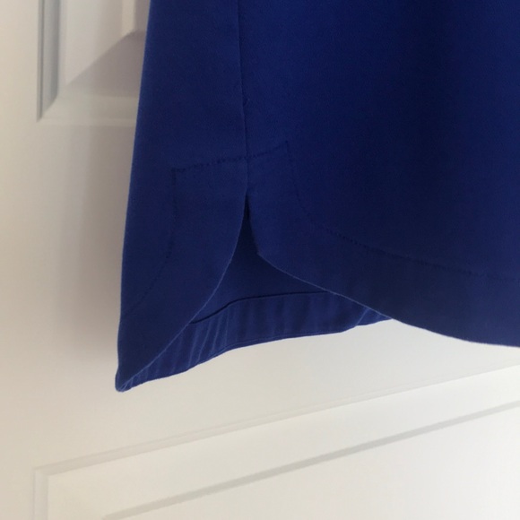 Colorblock black and blue hi-lo shift dress - Picture 6 of 6